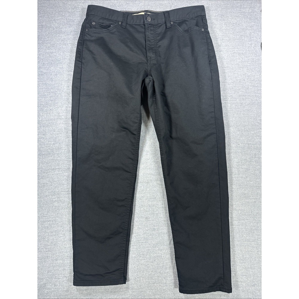 Banana Republic Travel Jeans Mens 34x30 Athletic Fit Black Stretch Tapered Pants